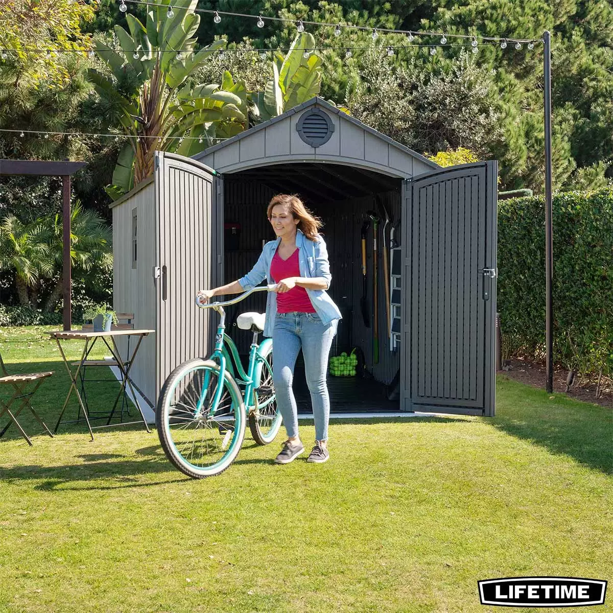 Lifetime Storage Shed 8ft x 17ft 5" (2.4 x 5.3m) Rough Cut Outdoor Storage Shed - Model 60352 - Image 6