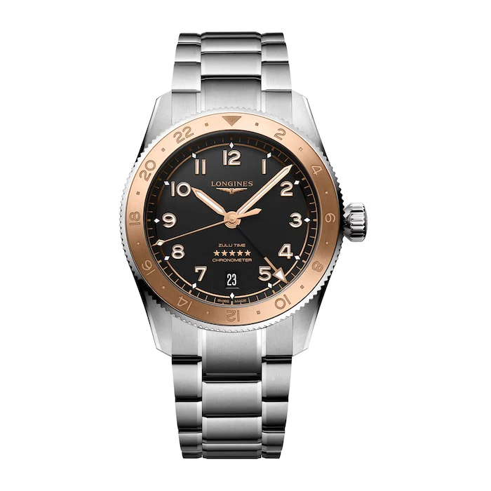 Longines Automatic 39mm Men’s Watch with Black Material Dial, Stainless Steel Case & Bracelet, 100m Water Resistant / L38035536