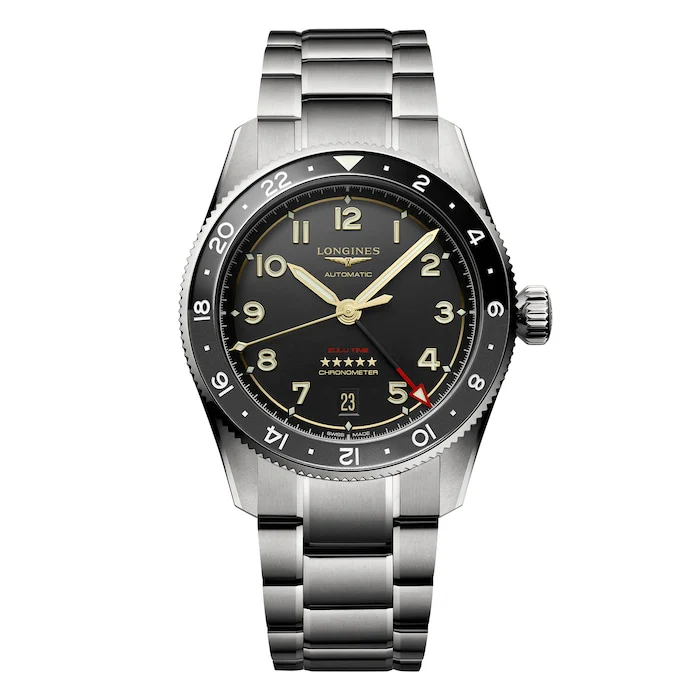 Longines Automatic 39mm Men’s Watch with Black Material Dial, Titanium Case, 100m Water Resistant / L38021536