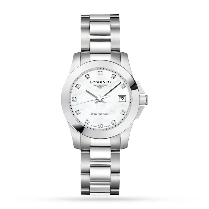 Longines Conquest 30mm Ladies Watch Luxury Watch Swiss Made High Precision Movement Sapphire Crystal L33764876