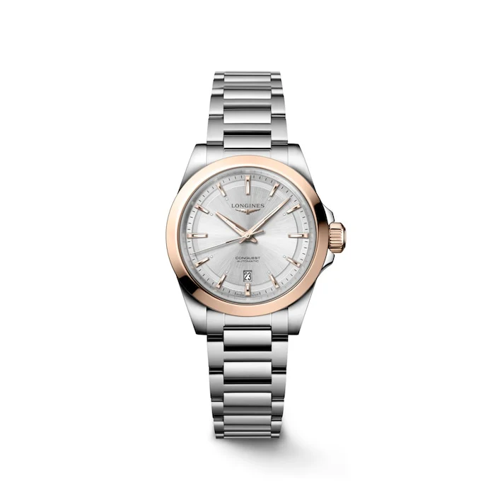 Longines Conquest 30mm Ladies Watch Silver Luxury Watch Swiss Made High Precision Movement  L33205726