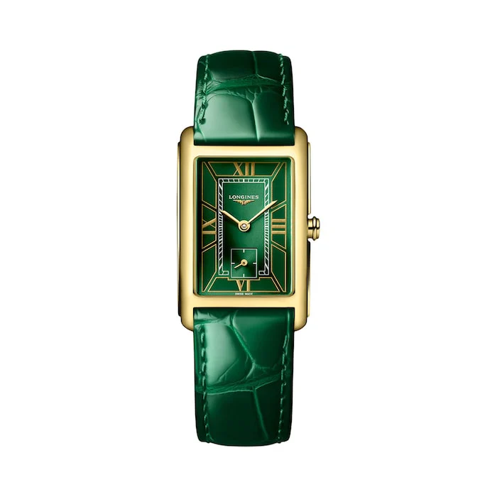 Longines DolceVita 23mm X 37mm Ladies Watch Green Luxury Watch Swiss Made High Precision Movement L55126952