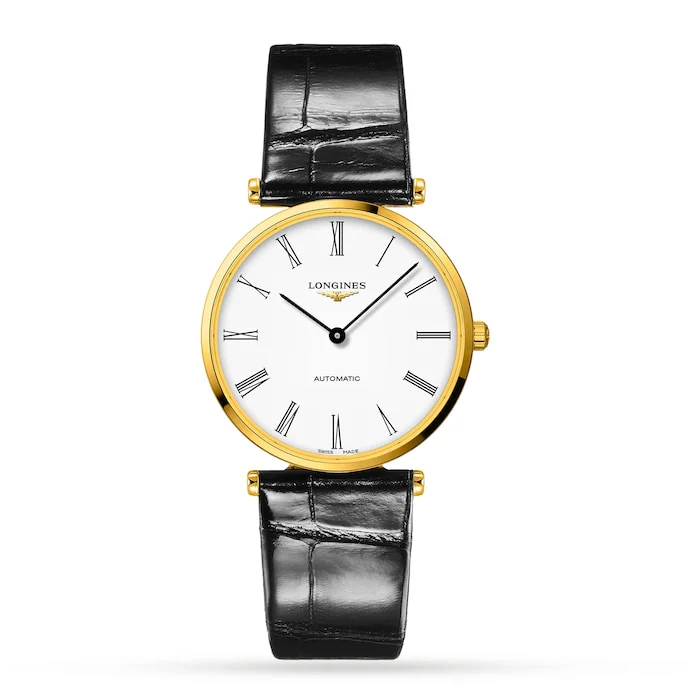Longines Elegance Automatic 38mm Men’s Watch with White Material Dial, Stainless Steel Case, 30m Water Resistant / L49182112