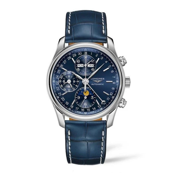 Longines Elegance Automatic 40mm Men’s Watch with Blue Material Dial, Stainless Steel Case, 300m Water Resistant / L26734920