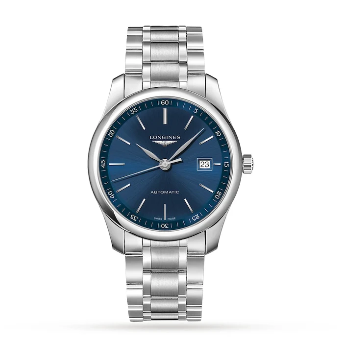 Longines Elegance Automatic 40mm Men’s Watch with Blue Material Dial, Stainless Steel Case & Bracelet / L27934926