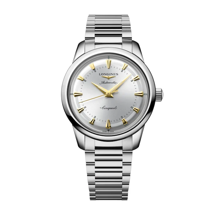 Longines Elegance Automatic 40mm Men’s Watch with Silver Material Dial, Stainless Steel Case & Bracelet, 50m Water Resistant / L16504726