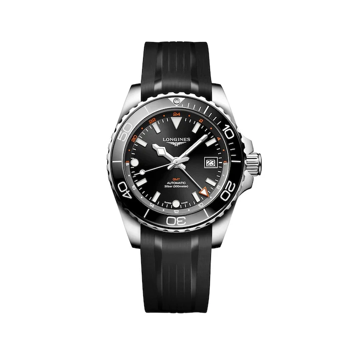 Longines Elegance Automatic 41mm Men’s Watch with Black Material Dial, Stainless Steel Case, 300m Water Resistant / L37904569