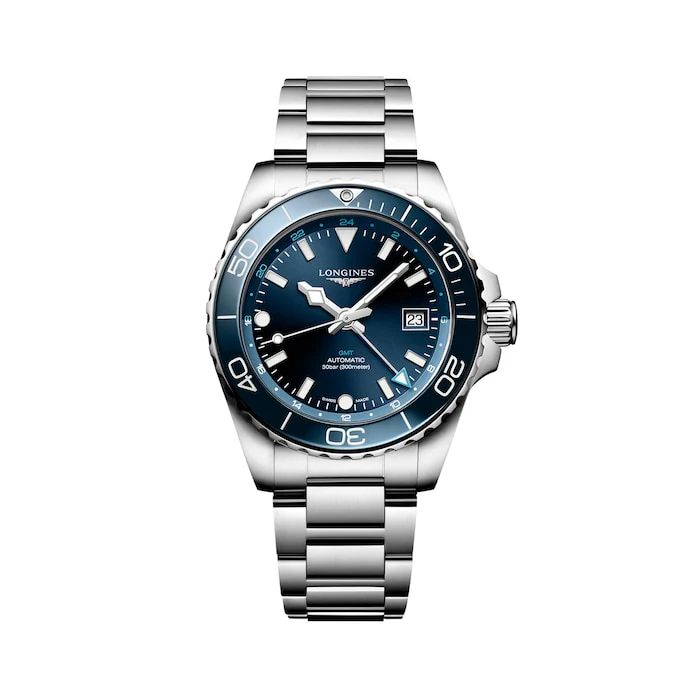 Longines Elegance Automatic 41mm Men’s Watch with Blue Material Dial, Stainless Steel Case & Bracelet, 300m Water Resistant / L37904966