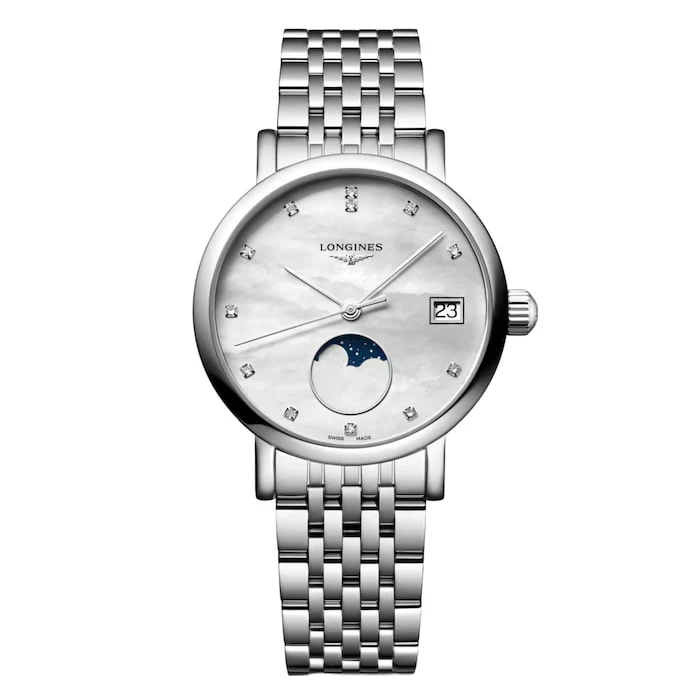 Longines Elegant Collection 30mm Ladies Watch Mother Of Pearl Stainless Steel Luxury Watch L43304876