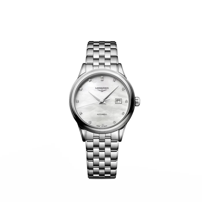 Longines Flagship Classic 30mm Ladies Watch White Mother Of Pearl Luxury Watch Swiss Made  L43744886