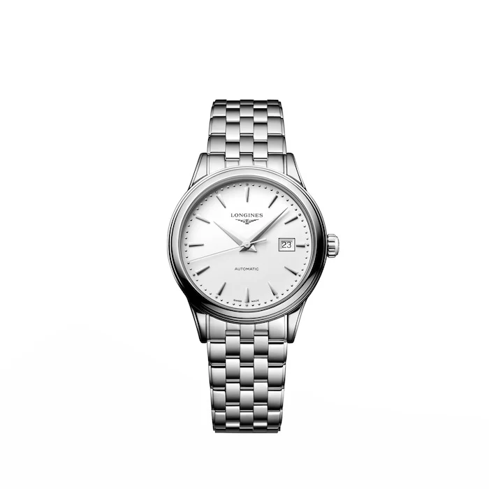 Longines Flagship Classic 30mm Ladies Watch White Stainless Steel Luxury Watch Swiss Made L43744186