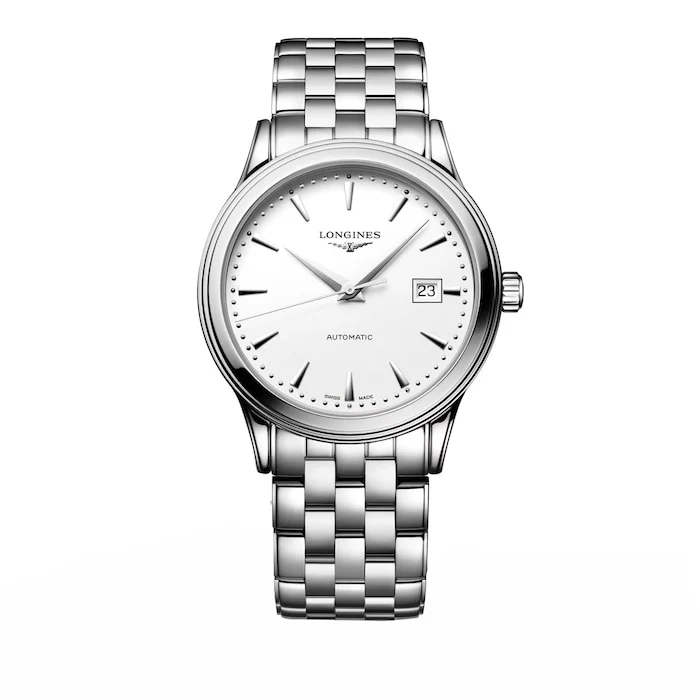 Longines Flagship Classic 40mm Mens Watch White Luxury Watch Swiss Made Highâ Precision Movement Sapphire Crystal Stainless Steel Case Water Resistant L49844186