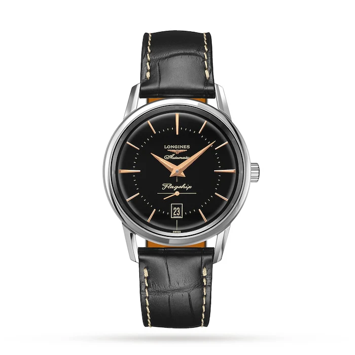 Longines Flagship Heritage 38.5mm Mens Watch Luxury Watch Swiss Made Highâ Precision Movement Sapphire Crystal Stainless Steel Case Water Resistant L47954580