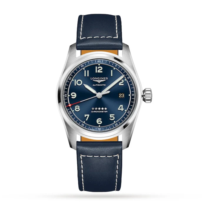 Longines Heritage Automatic 37mm Men’s Watch with Blue Material Dial, Stainless Steel Case, 100m Water Resistant / L38104930