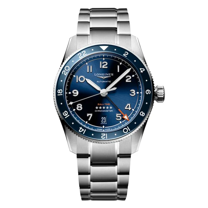 Longines Heritage Automatic 39mm Men’s Watch with Blue Material Dial, Stainless Steel Case & Bracelet, 100m Water Resistant / L38024936