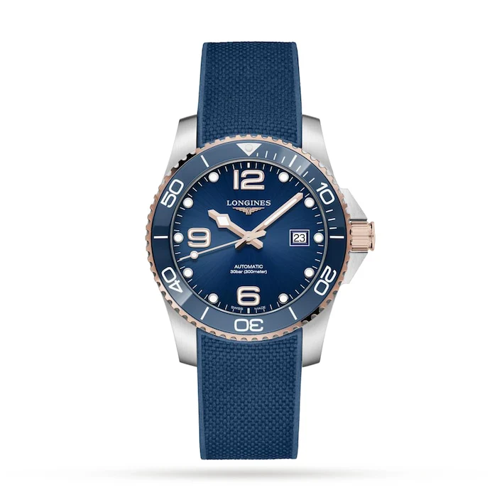 Longines Heritage Automatic 41mm Men’s Watch with Blue Material Dial, Stainless Steel Case, 300m Water Resistant / L37813989