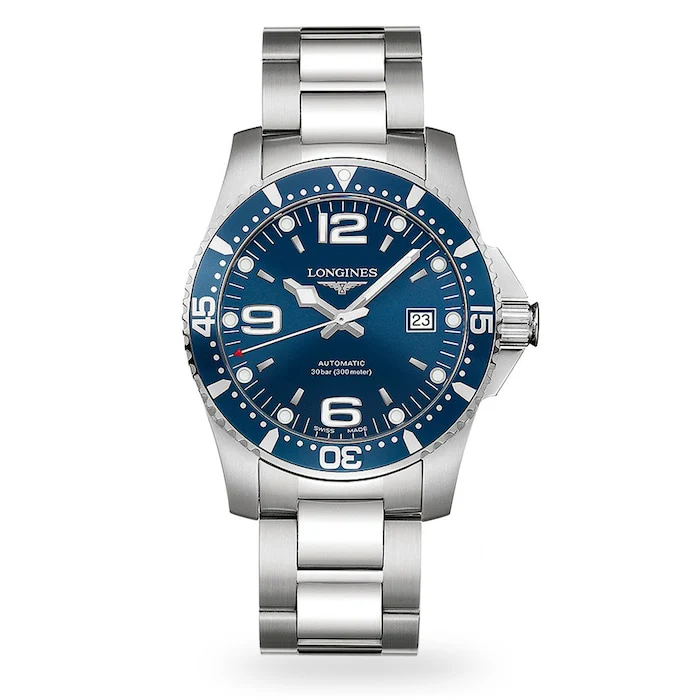Longines Heritage Automatic 41mm Men’s Watch with Blue Material Dial, Stainless Steel Case & Bracelet, 300m Water Resistant / L37424966