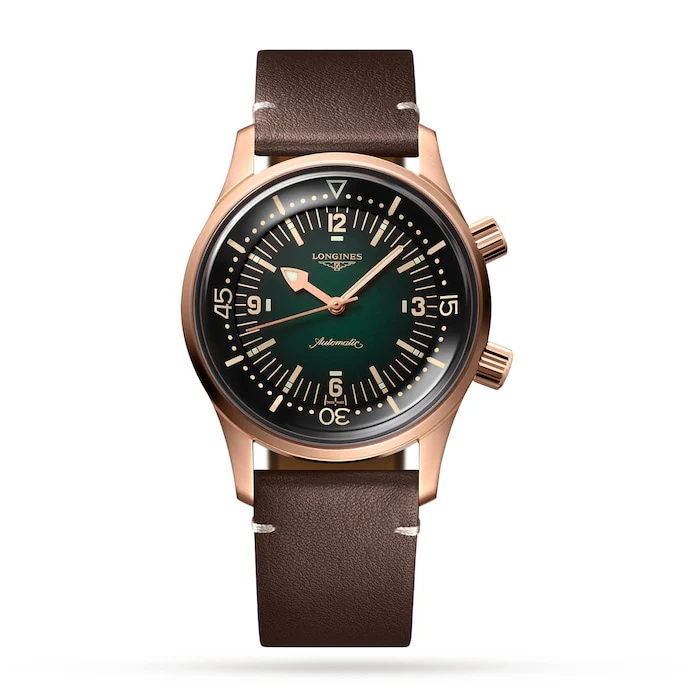 Longines Heritage Automatic 42mm Men’s Watch with Black Material Dial, Titanium Case, 30m Water Resistant / L37741502