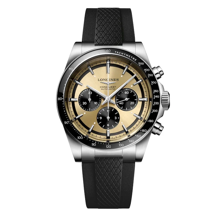 Longines Heritage Automatic 42mm Men’s Watch with Brown Material Dial, Stainless Steel Case, 100m Water Resistant / L38354329