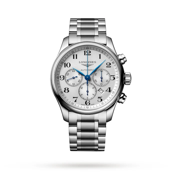 Longines Heritage Automatic 44mm Men’s Watch with Silver Material Dial, Stainless Steel Case & Bracelet, 30m Water Resistant / L28594786