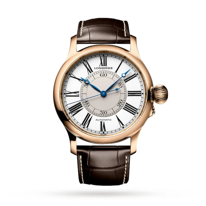 Longines Heritage Automatic Men’s Watch with White Material Dial, Stainless Steel Case, 30m Water Resistant / L27138110