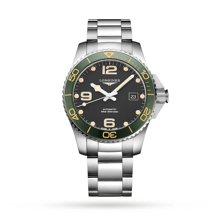 Longines HydroConquest 41mm Mens Luxury Watch - Luxury Watches of Switzerland Exclusive - Free Additional Strap L37814059