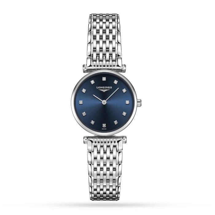 Longines La Grande Classique Blue Dial 24mm Ladies Watch Luxury Watch Swiss Made High Precision Movement L42094976