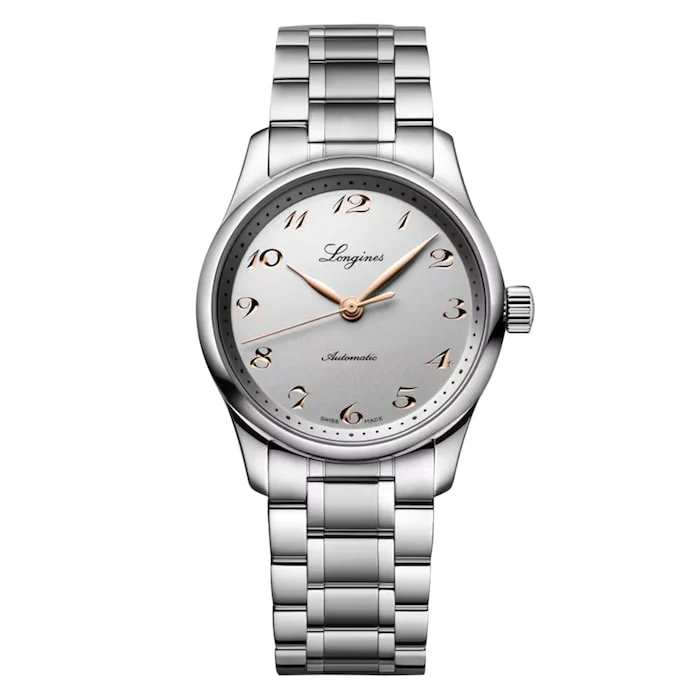 Longines Master Collection 34mm Ladies Watch Silver Luxury Watch Swiss Made High Precision Movement L23574706