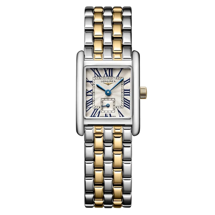Longines Mini Dolcevita 21.5mm X 29mm Ladies Watch Silver Luxury Watch Swiss Made High Precision Movement L52005707
