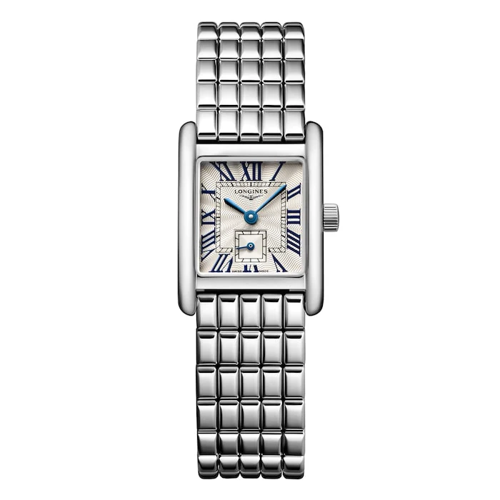 Longines Mini DolceVita 21.5mm X 29mm Ladies Watch Silver Stainless Steel Luxury Watch Swiss Made L52004716