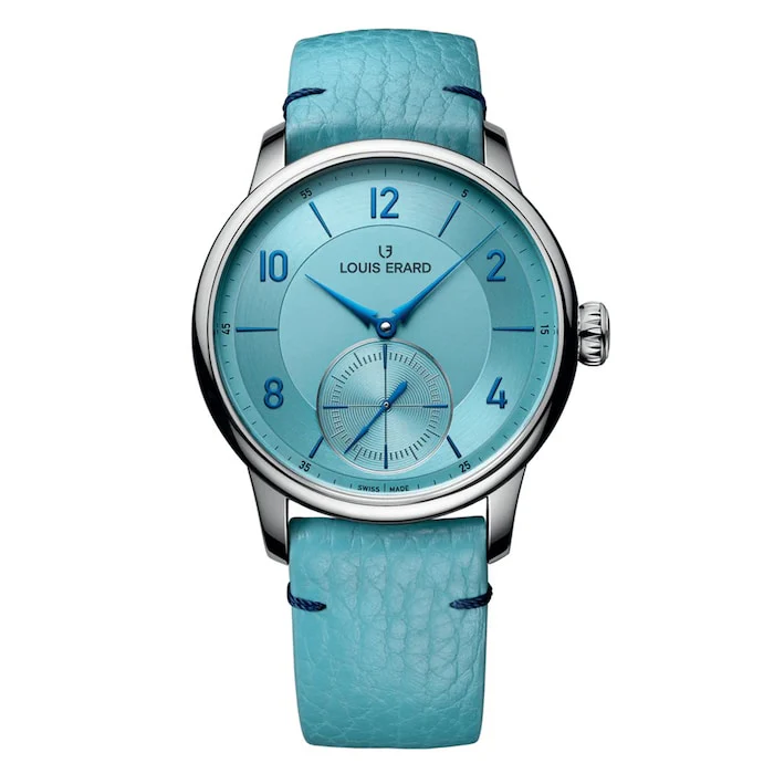 Louis Erard Automatic 39mm Men’s Watch with Blue Material Dial, Stainless Steel Case, 50m Water Resistant / 34248AA08.BVA141