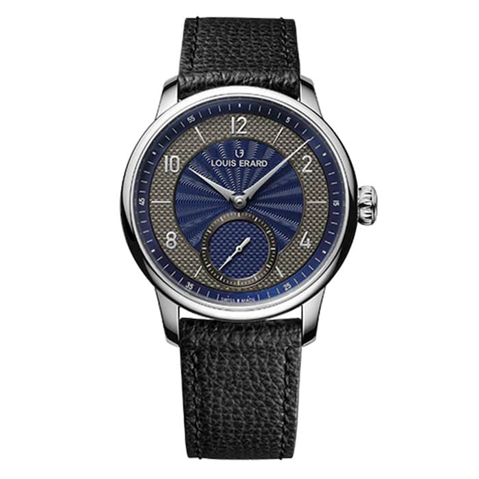 Louis Erard Automatic 39mm Men’s Watch with Blue Material Dial, Stainless Steel Case, 50m Water Resistant / 34248AA21.BVA150
