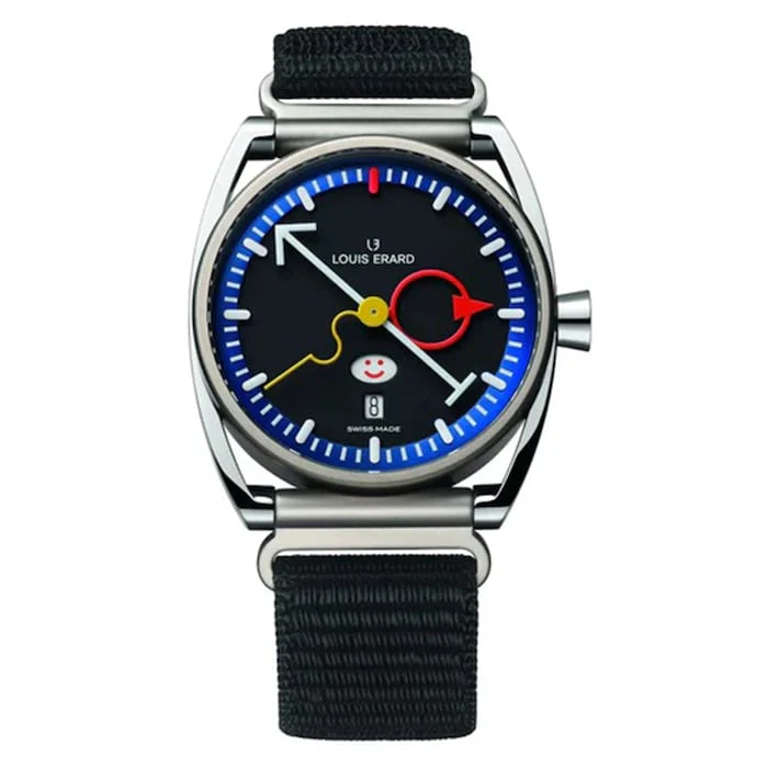 Louis Erard La Semaine x Alain Silberstein Limited Edition 40mm Unisex Watch Black 75357TT15.BTT82
