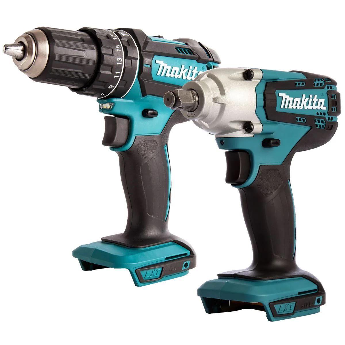 Makita 18V 2 Speed Combi Drill & 1/2" Square Impact Wrench T4TKIT-456