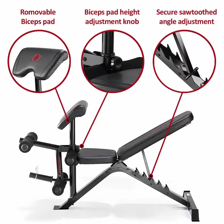 Marcy BE3000 Eclipse Weight Bench & Squat Rack - Image 7