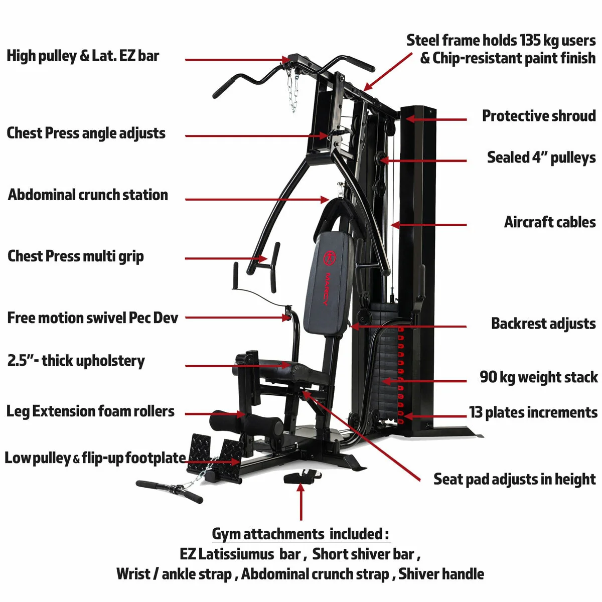 Marcy Eclipse HG5000 Deluxe Home Gym - Image 6