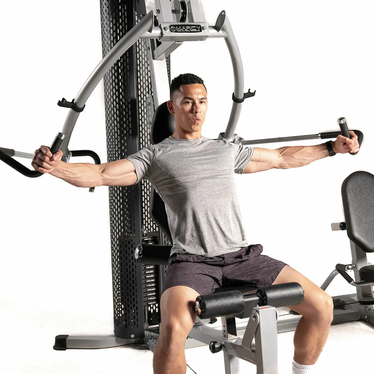 Marcy MWM-8307LP 68kg Stack Deluxe Gym with Leg Press - Image 6