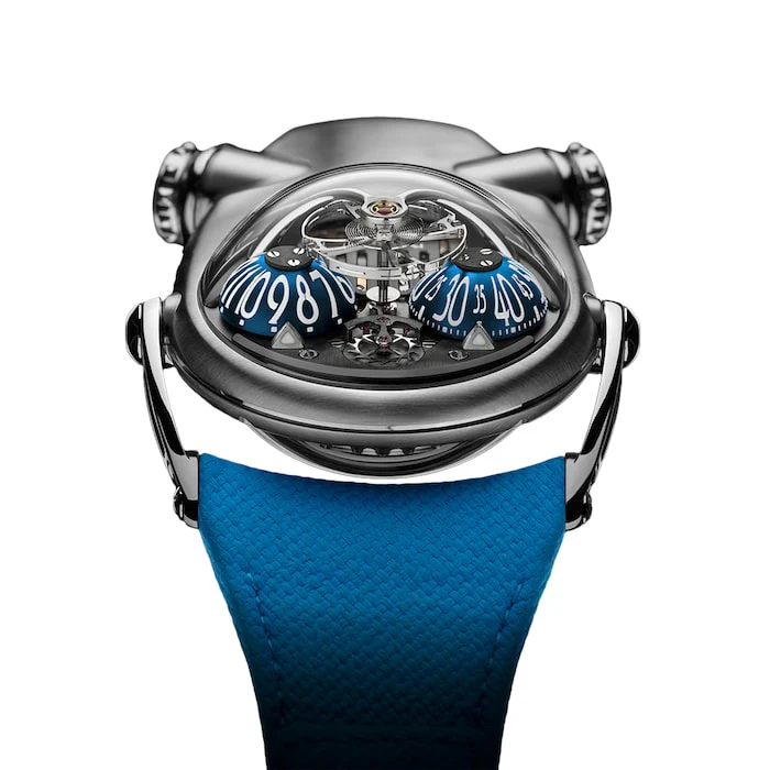 MB&F Manual Wind 24mm Men’s Watch with Blue Material Dial, Stainless Steel Case, 50m Water Resistant / 100.TL.BL