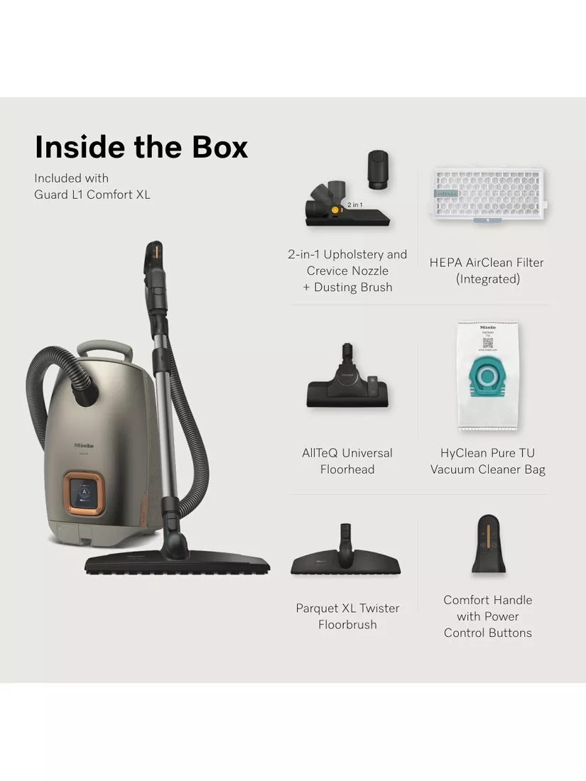Miele Guard L1 Comfort XL Vacuum Cleaner, Titanium Pearl - Image 4