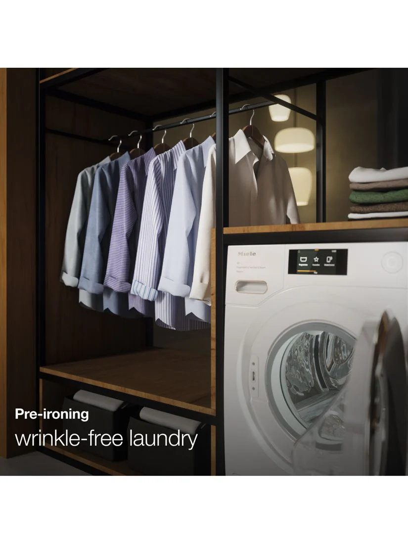 Miele WEI865 Freestanding Washing Machine, 9kg Load, 1600rpm Spin, White - Image 7