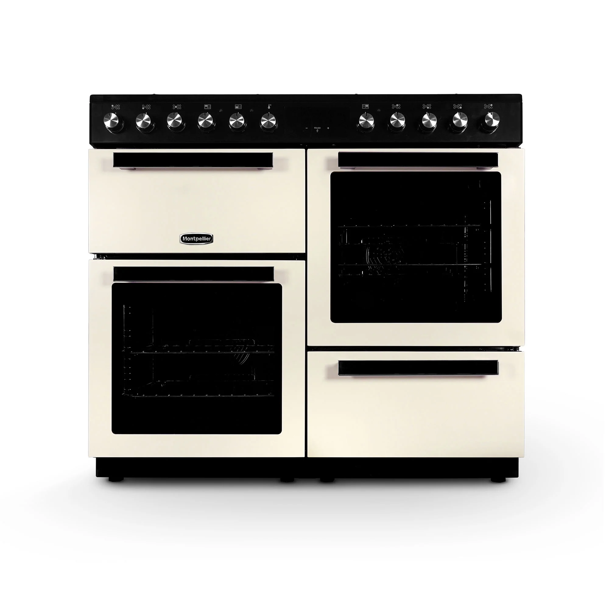 Montpellier MDFRC100K Dual Fuel Range Cooker in Black or Cream - Image 7