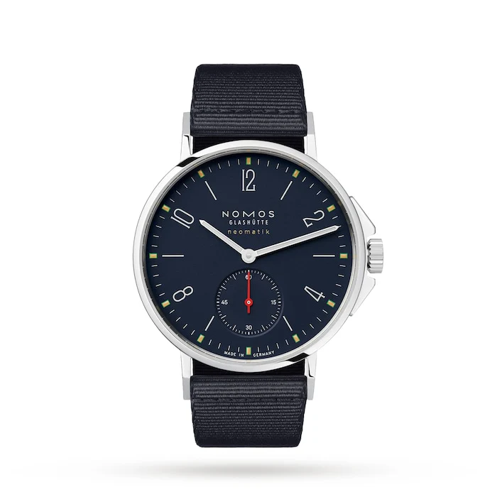 NOMOS Glashutte Automatic 36mm Men’s Watch with Blue Material Dial, Stainless Steel Case, 200m Water Resistant / 567