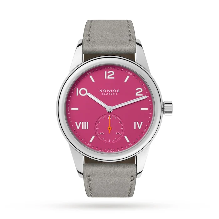 NOMOS Glashutte Club Campus Deep Pink 36mm Luxury Watch Luxury Watch Swiss Made High Precision Movement 711