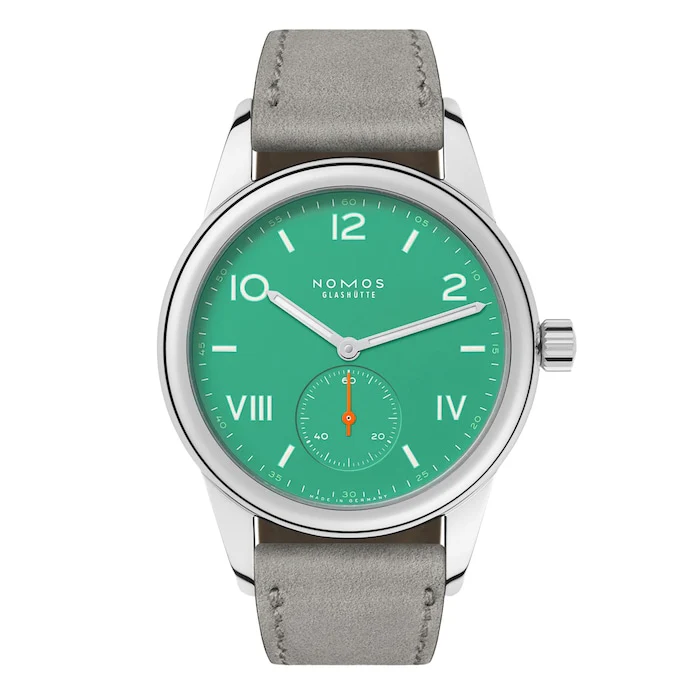 NOMOS Glashutte Mechanical 36mm Men’s Watch with Green Material Dial, Stainless Steel Case, 100m Water Resistant / 715