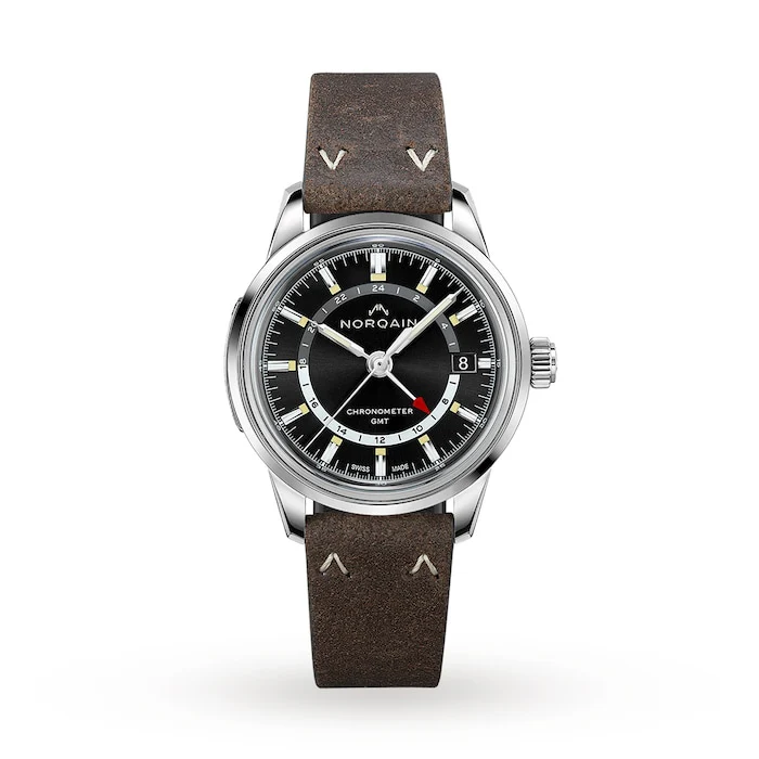 Norqain Automatic 40mm Men’s Watch with Black Material Dial, Stainless Steel Case, 100m Water Resistant / NN2100SG/B211/20EO.18S