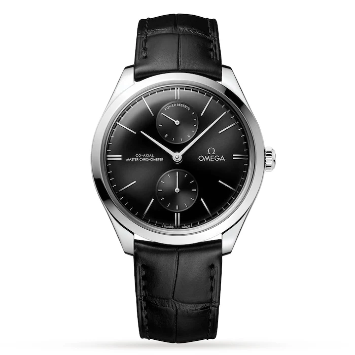 Omega 40mm Men’s Watch with Black Material Dial, Stainless Steel Case, 30m Water Resistant / O43513402201001