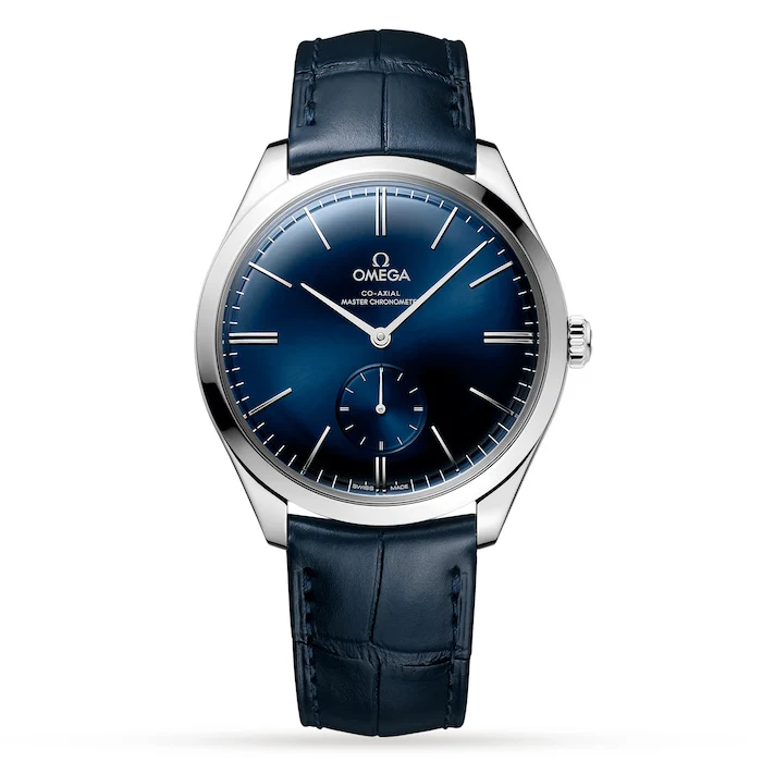 Omega 40mm Men’s Watch with Blue Material Dial, Stainless Steel Case, 30m Water Resistant / O43513402103002