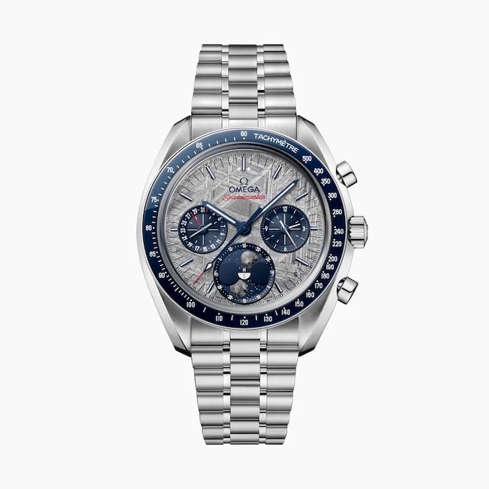 Omega Automatic 00mm Men’s Watch with Grey Material Dial, Stainless Steel Case & Bracelet, 50m Water Resistant / O30430435206001