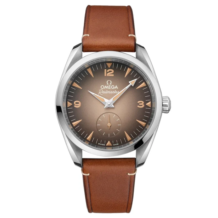 Omega Automatic 38mm Men’s Watch with Brown Material Dial, Stainless Steel Case, 150m Water Resistant / O23512382013001