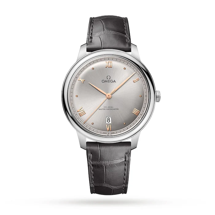 Omega Automatic 40mm Men’s Watch with Grey Material Dial, Stainless Steel Case, 30m Water Resistant / O43413402006001